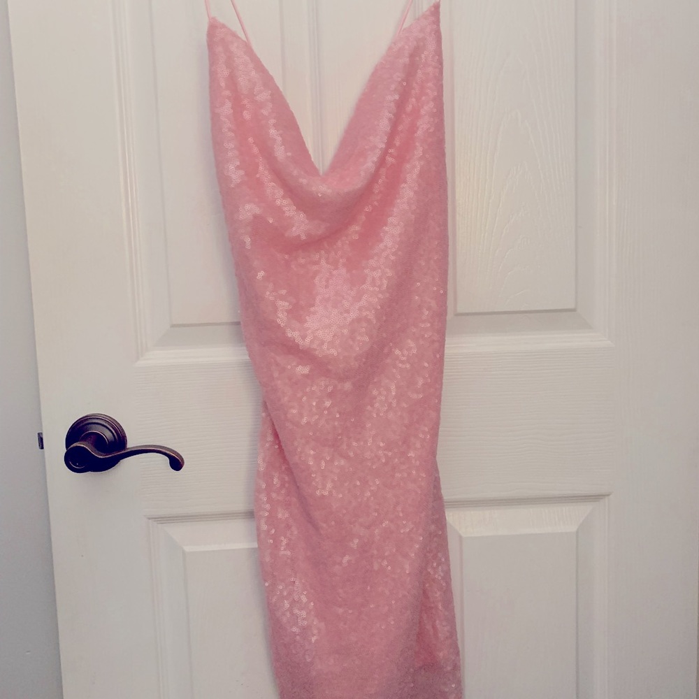 Hello molly pink sequin party dress! New with tags never worn.